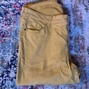 Old Navy Rockstar mustard yellow size 14 tall